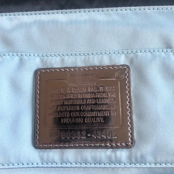 COACH AMANDA Black Satin Wristlet - Picture 11 of 14